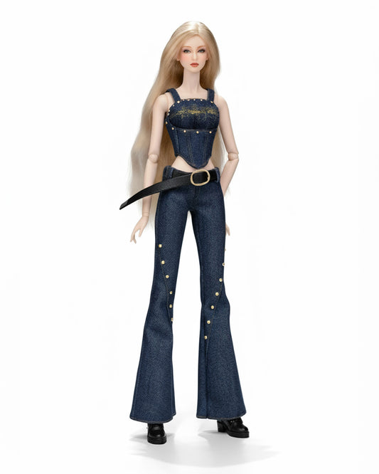 Stardust Rivet — Denim Corset & Flare Pants [1/6 FR6.0/MTM]